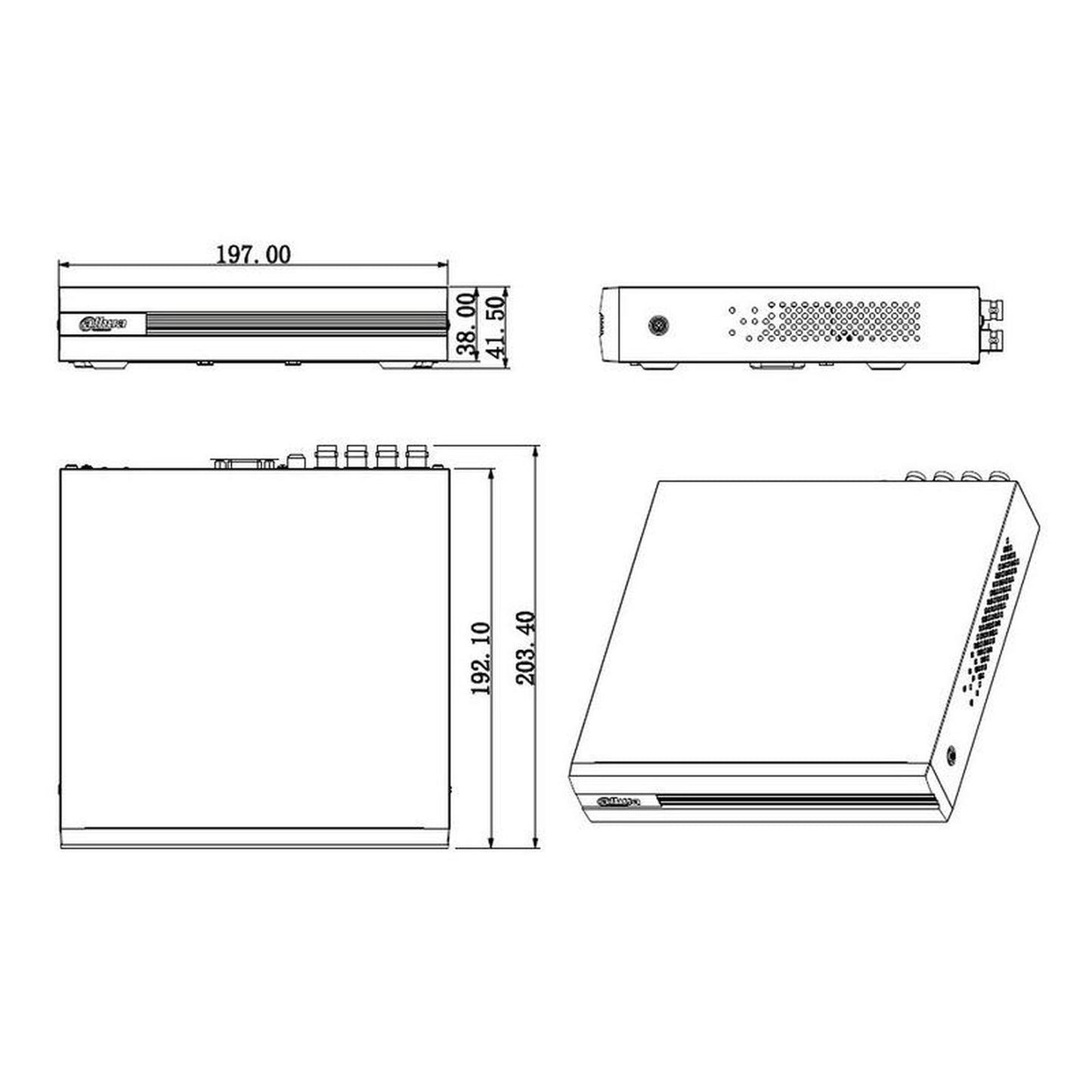 Dvr Dahua-cooper 8canales/4mp/6tb/720p/p2p/h265+/dh-xvr1b08h