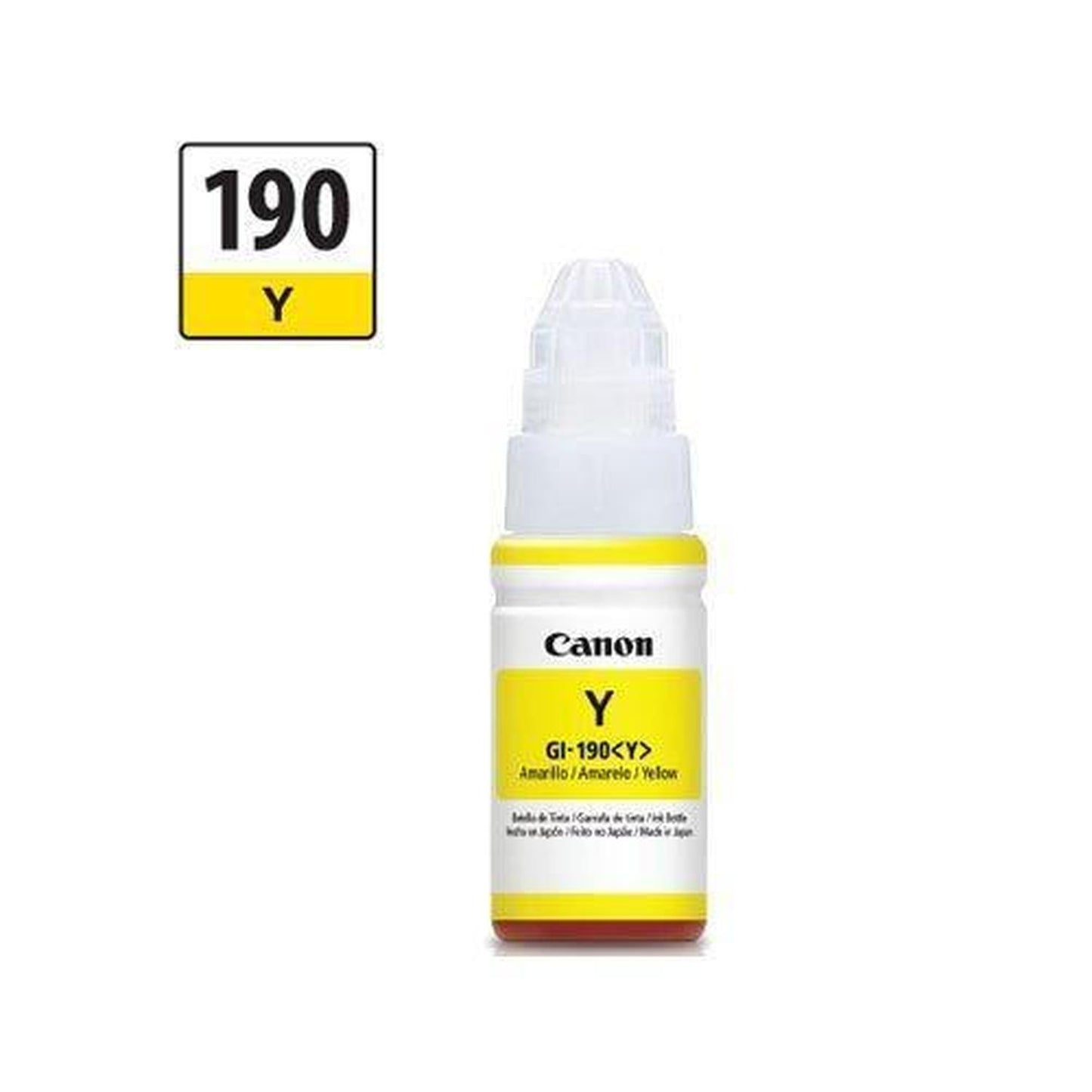 Botella Tinta Canon 190 ColorcAmarillo Gi-190 / 0670C001AA