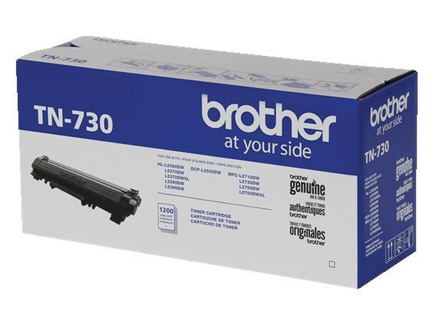 Tóner Brother TN730 Negro, 1200 Páginas