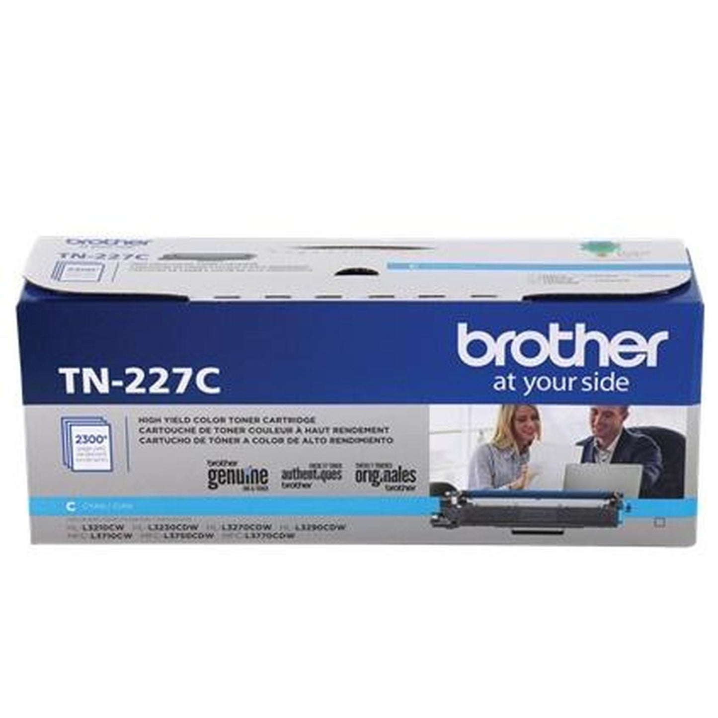Tóner Brother TN-227C Alto Rendimiento Cyan, 2300 Páginas