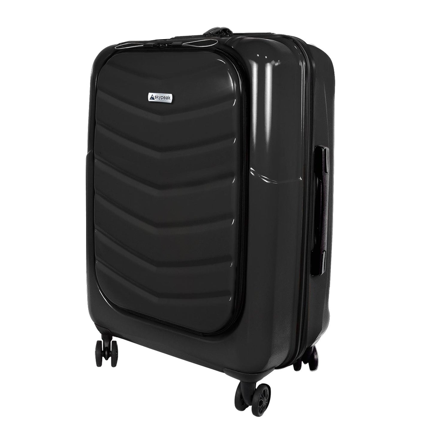 Maleta Skypeak de Viaje Rígida 24'', Color Negra ABS C/TSA