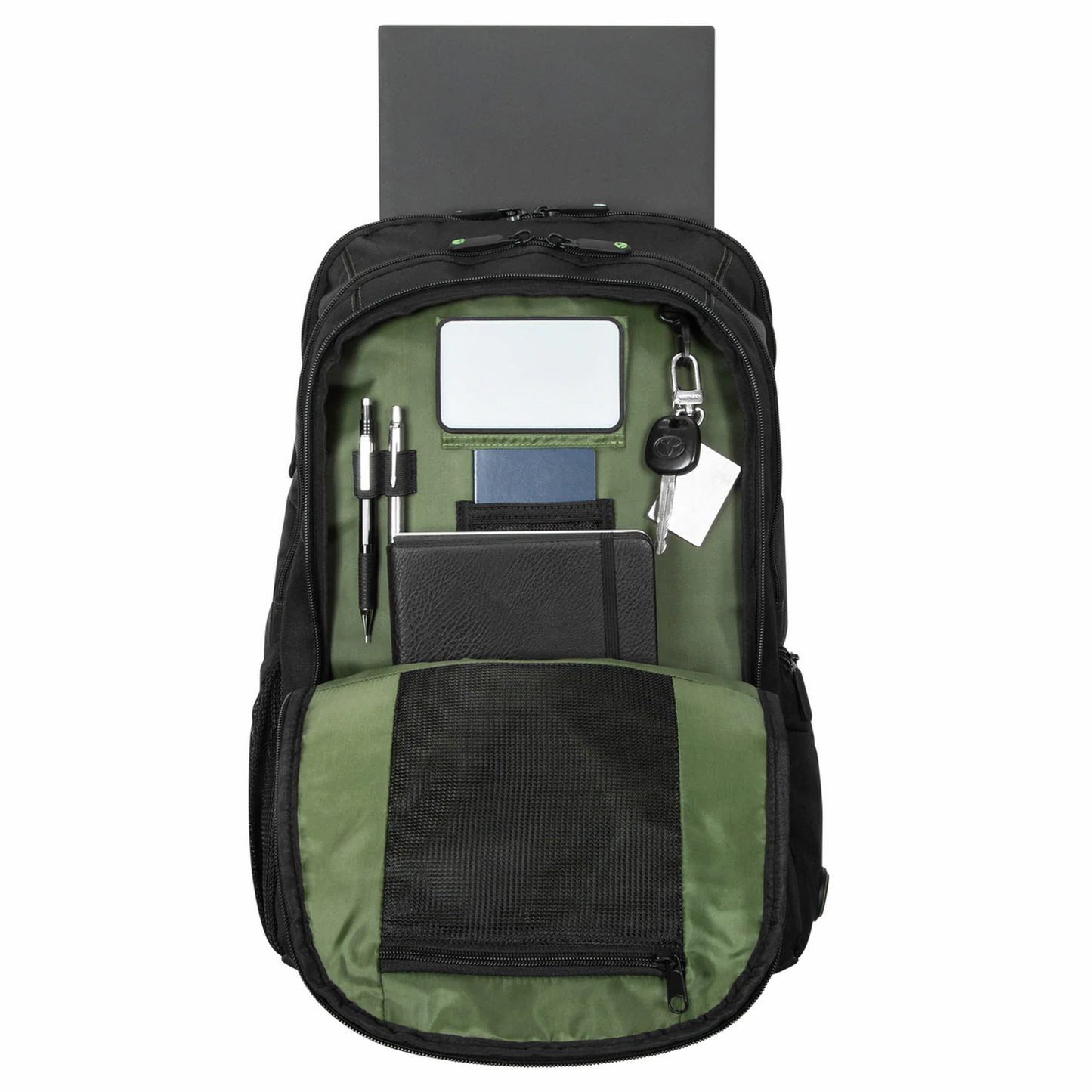 Mochila Targus Spruce EcoSmart de Poliester 17'' Negro/Verde