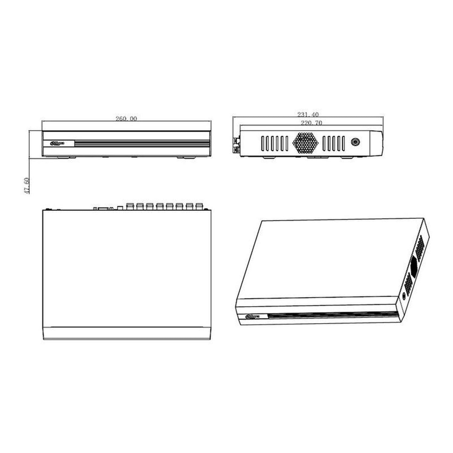 Dvr Dahua/16 Canales Hdcvi Penta Hibrido 1080p Lite/ Xvr1b16