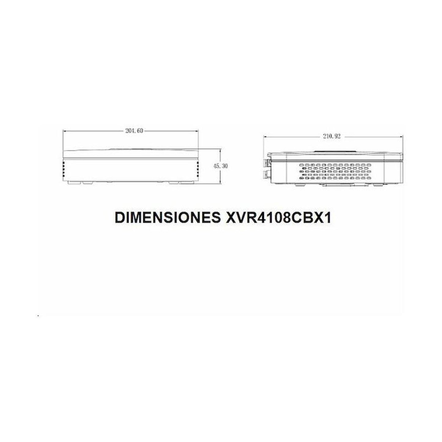 Dvr Dahua/8 Canales/h265+/hdmi/vga/6tb/audio/dh-xvr4108c- X1