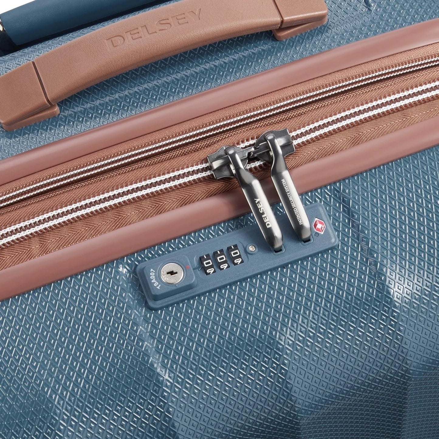 Maleta De Viaje Delsey Rígida 28'' ST Tropez, Azul, con TSA