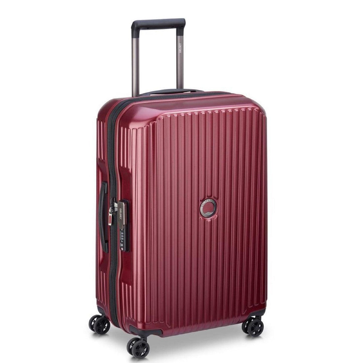 Delsey Maleta Rígida SECURITIME ZIP de 24'' Expandible Rojo