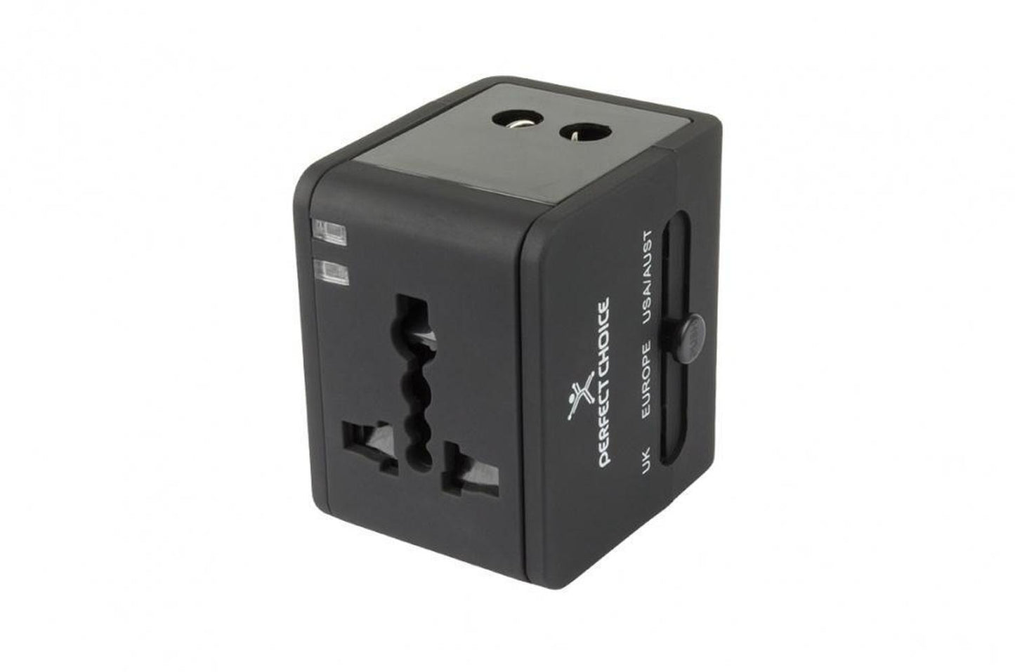 Cargador-Adaptador para Viaje, Negro Perfect Choice