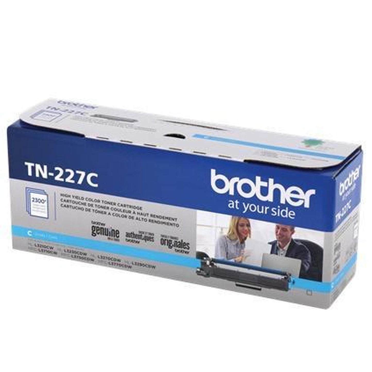Tóner Brother TN-227C Alto Rendimiento Cyan, 2300 Páginas