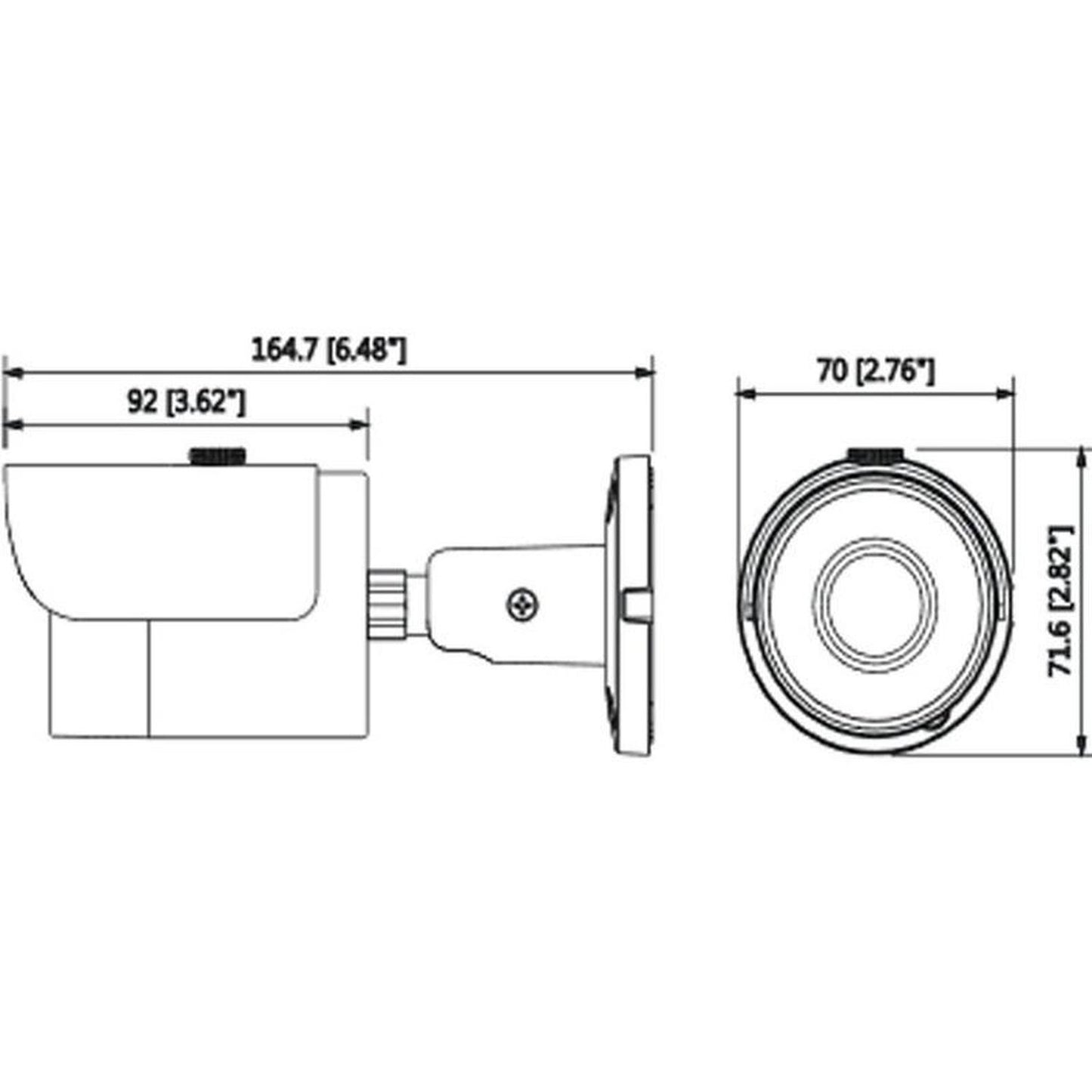 Cámara Dahua Ip Bullet 5mp/lente De 2.8mm/ip67/ipchfw1531s28