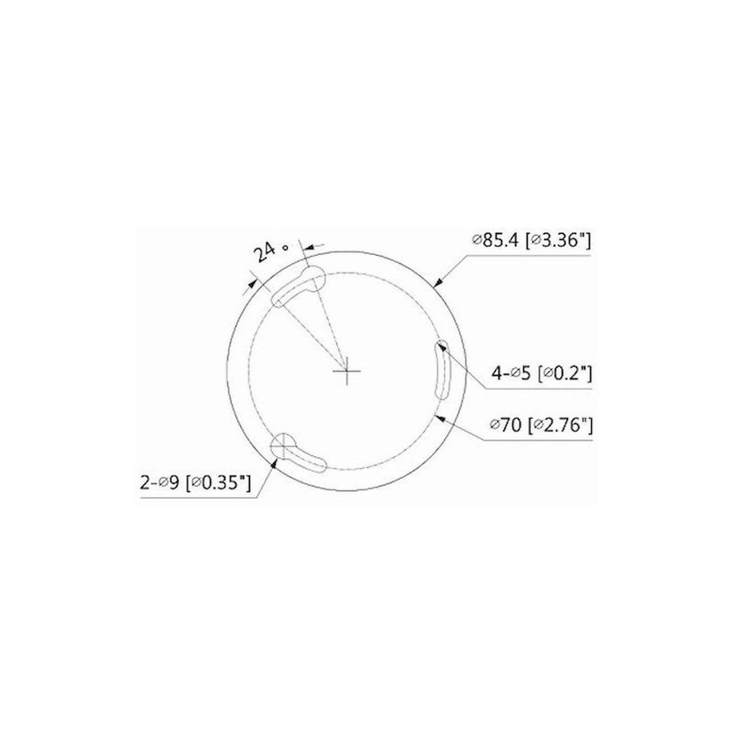Cámara Dahua Copper-domo/93°/lente-3.6mm/dh-hac-t1a21n-0360b