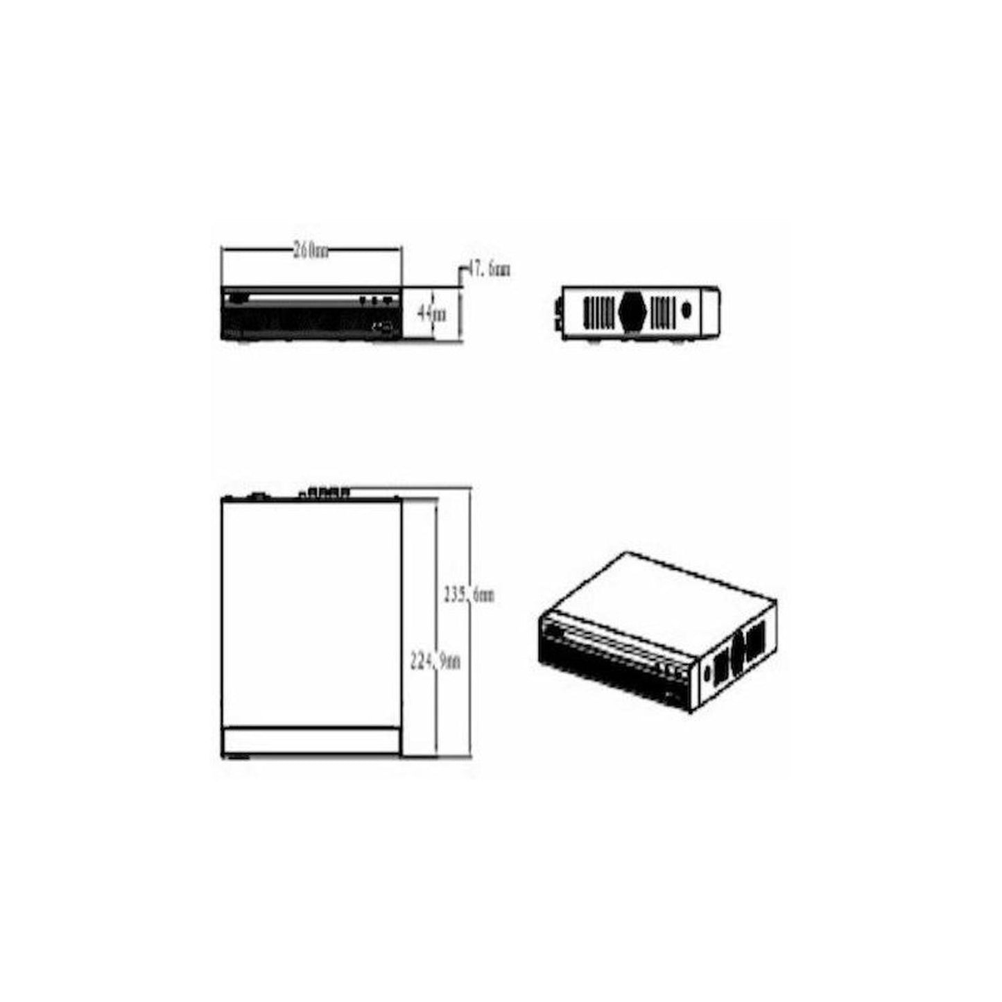 Dvr Dahua/16 Canales Hdcvi 1080p Lite/hdmi/10tb/ Xvr4116hs-x