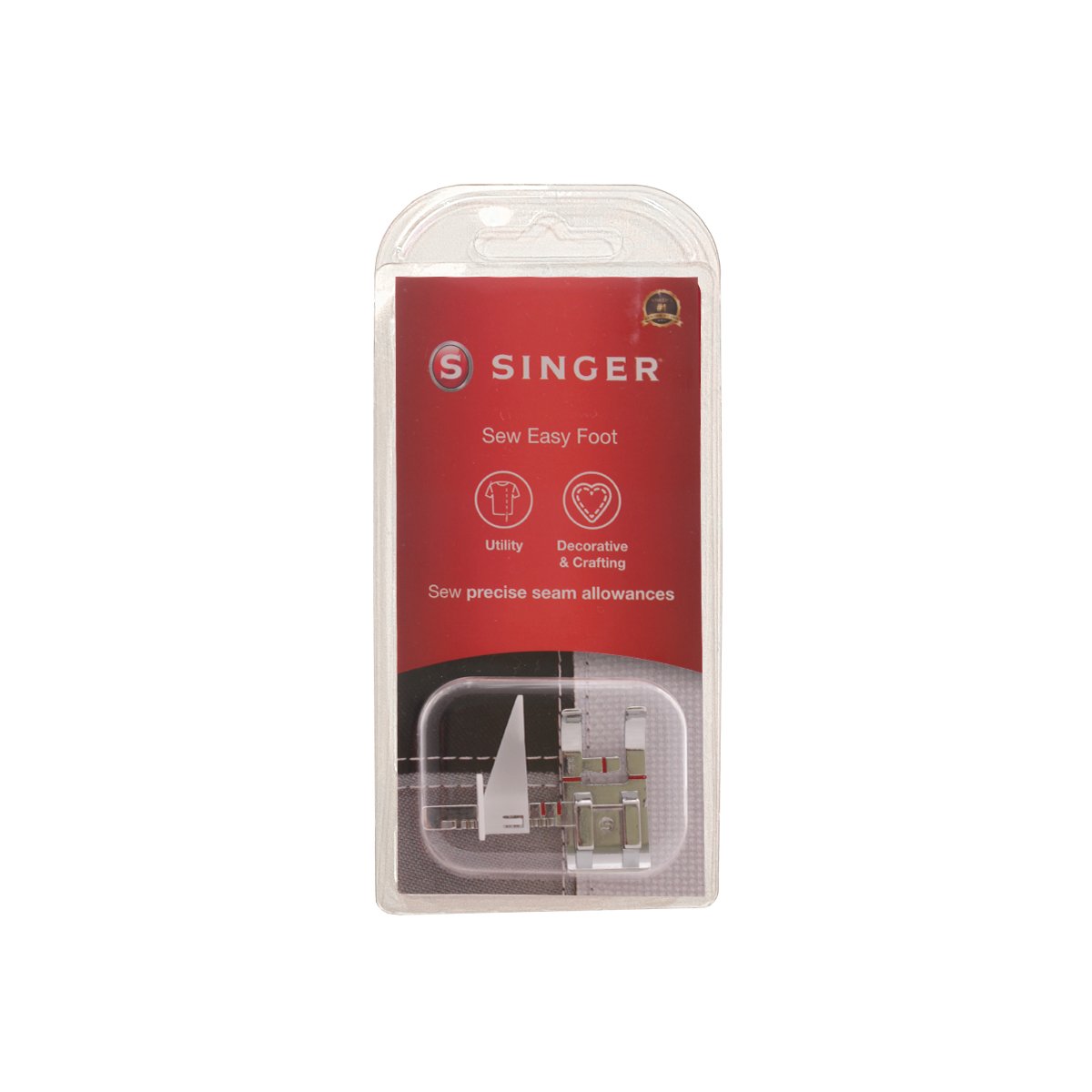 Prensatelas Singer de costura fácil y precisa con guía ajustable para máquinas de coser de caña baja, 250029647.06