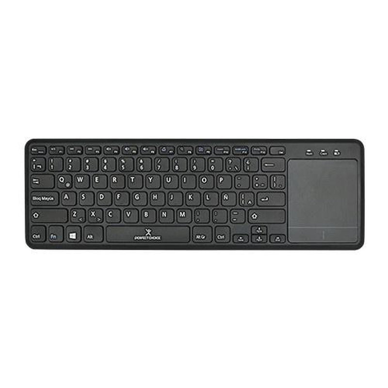 Teclado Perfect Choice PC-201021, RF Inalámbrico, USB, Negro (Español)