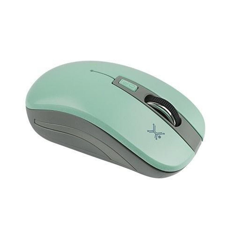 Mouse Perfect Choice Óptico PC-044819, RF Inalámbrico, 1600DPI, Turquesa/Gris
