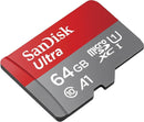 Memoria Flash SanDisk Ultra A1, 64GB MicroSDXC Clase 10, con Adaptador