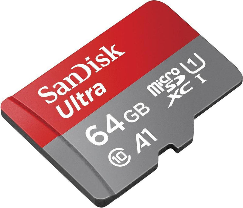 Memoria Flash SanDisk Ultra A1, 64GB MicroSDXC Clase 10, con Adaptador