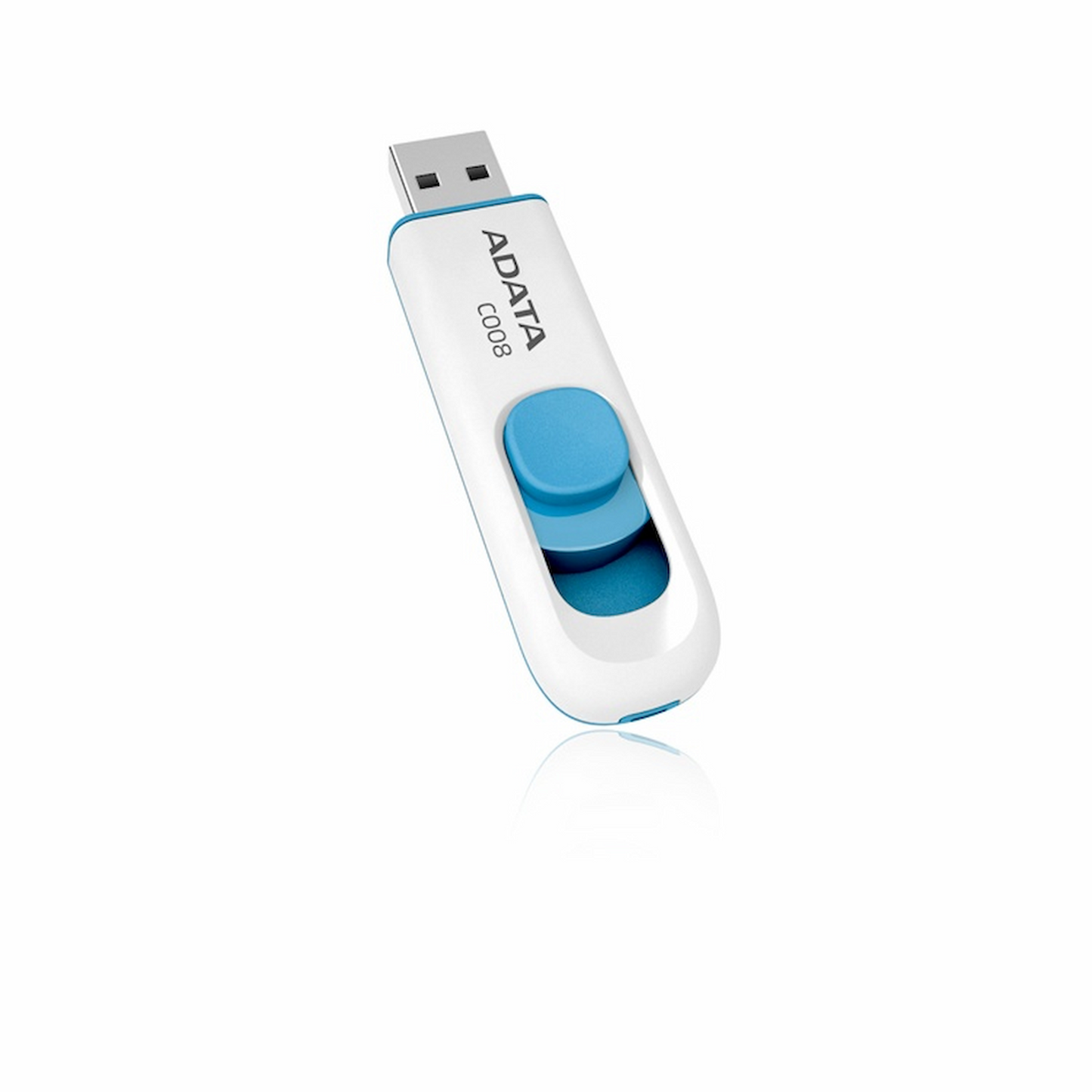 Memoria USB Adata Retractil C008 16GB USB 2.0 Azul/Blanco