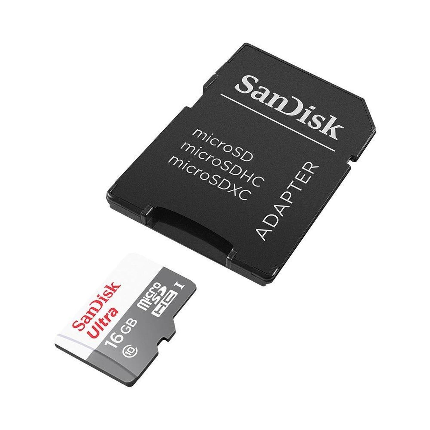 Memoria Flash SanDisk Ultra, 16GB MicroSDHC UHS-I Clase 10, con Adaptador