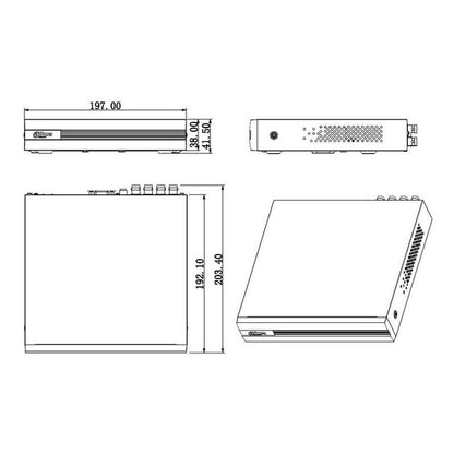 Dvr Dahua-cooper 8canales/4mp/6tb/720p/p2p/h265+/dh-xvr1b08h