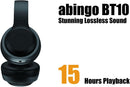 Audífonos Inalámbricos Abingo, Negros /BT-10