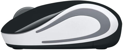 Mini Mouse Logitech Óptico M187, Inalámbrico, USB, 1000DPI, Negro