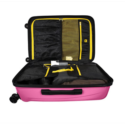 Maleta Rígida 24'' Skypeak Pearl Color Rosa Con Candado TSA