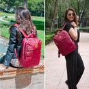 Mochila backpack Skypeak roja para mujer,dama, de 15,6" tamaño Grande. CTA-115PO