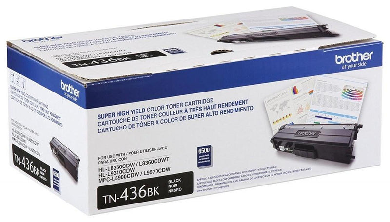 Tóner Brother TN-436BK Super Alto Rendimiento Negro, 6500 Páginas