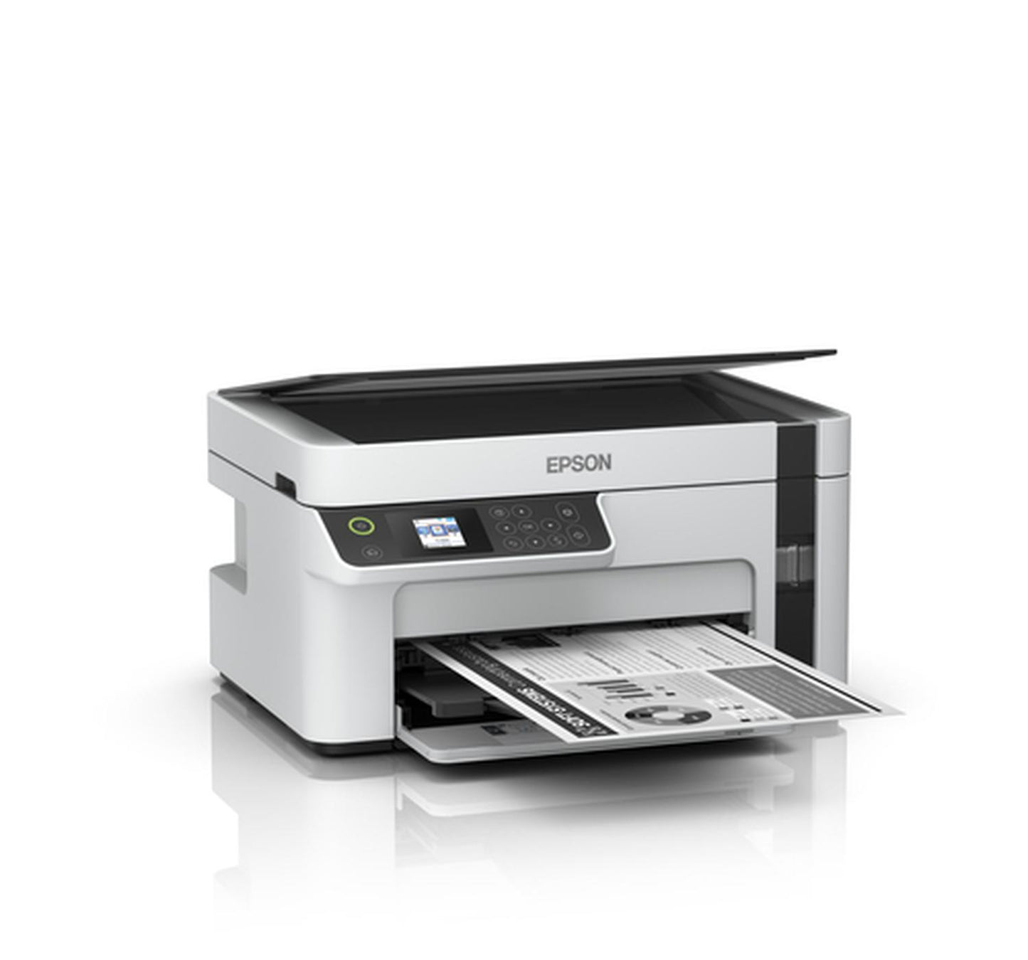 Impresora multifunción Epson EcoTank M2120 con wifi blanca
