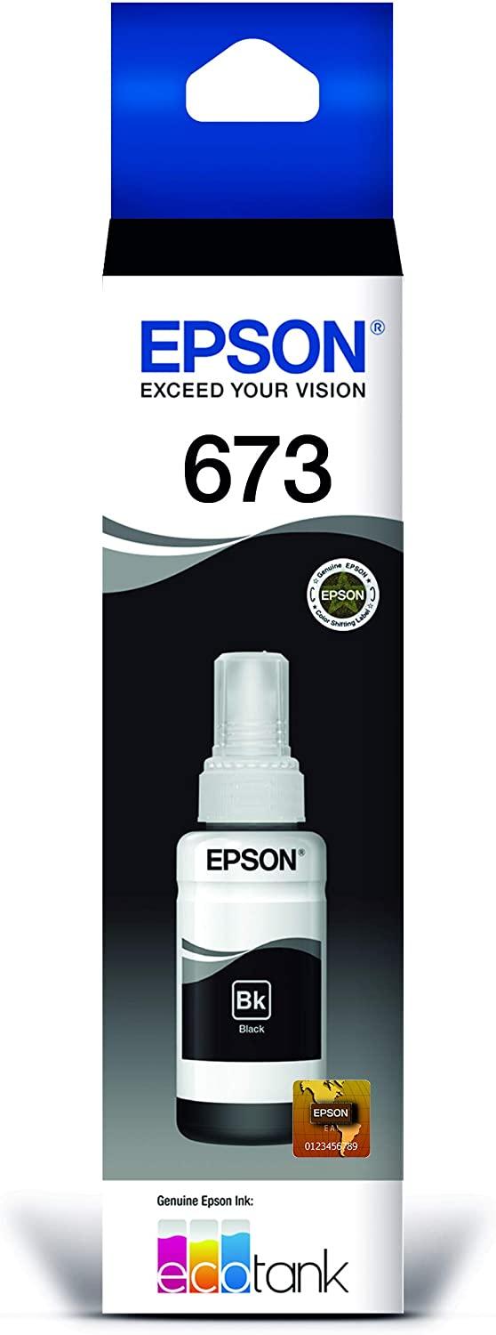 Botella De Tinta Original Epson Negra para L800, T673120-AL