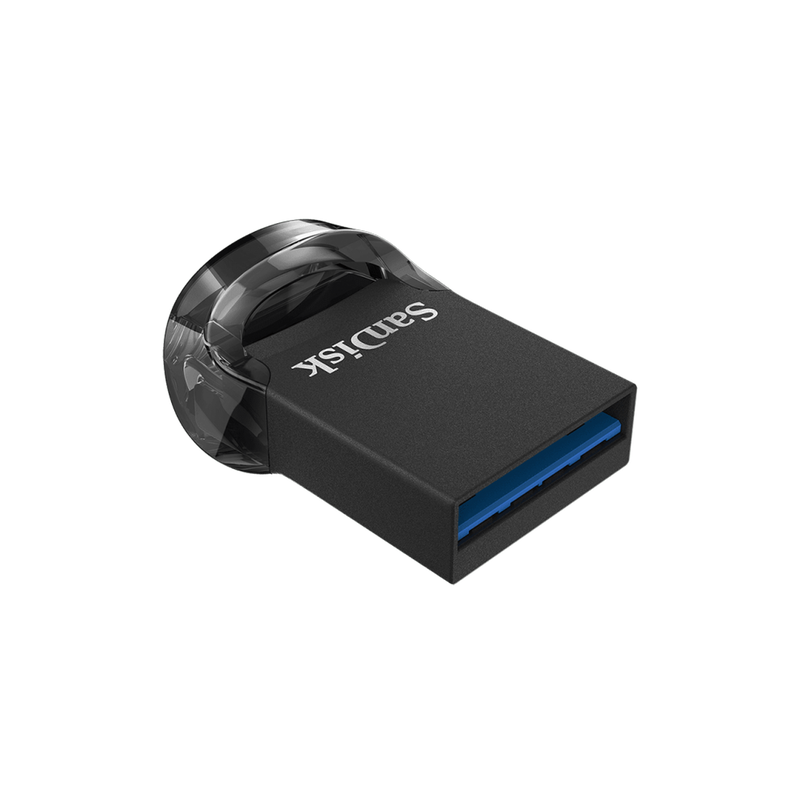 Memoria USB SanDisk Ultra Fit CZ430, 128GB, USB 3.0, Negro