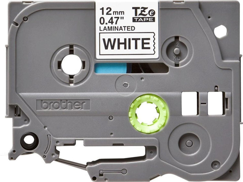 Cinta Brother TZE231 Negro en Blanco, 12mm x 8m