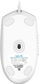 Mouse Gamer Logitech Óptico G203 LightSync, Alámbrico, USB, 8000DPI, Blanco
