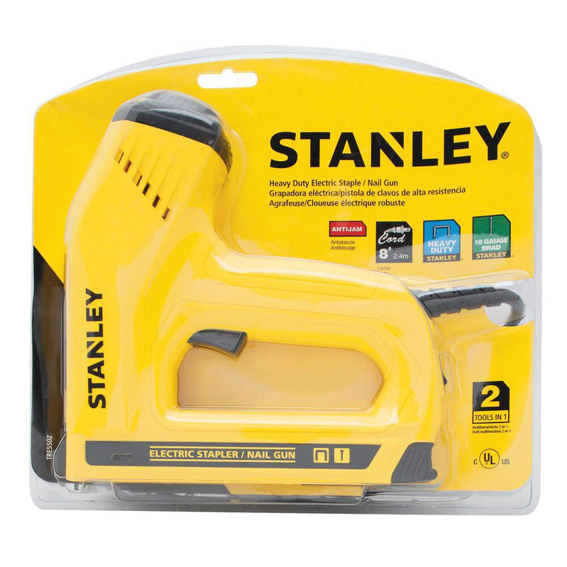 Clavador y Engrapadora Eléctrica Stanley Amarilla TRE550Z