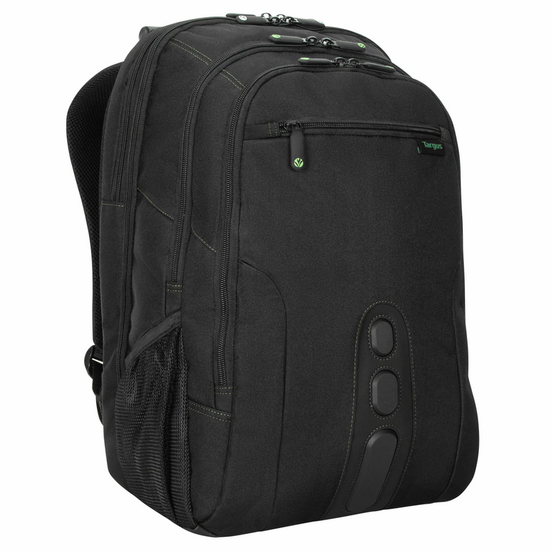 Mochila Targus Spruce EcoSmart de Poliester 17'' Negro/Verde