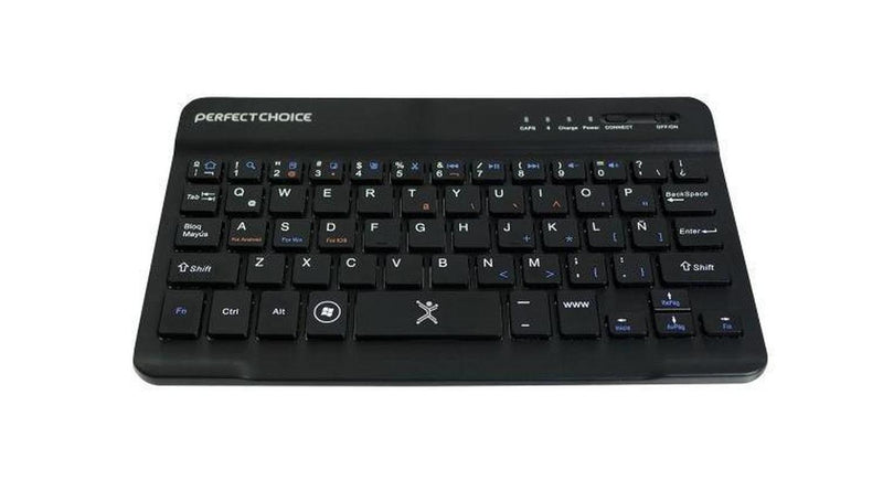 Teclado Perfect Choice Mini PC-200932, Bluetooth, USB, Negro (Español)