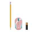 Mini Mouse Logitech Óptico M187, Inalámbrico, USB, 1000DPI Rosa