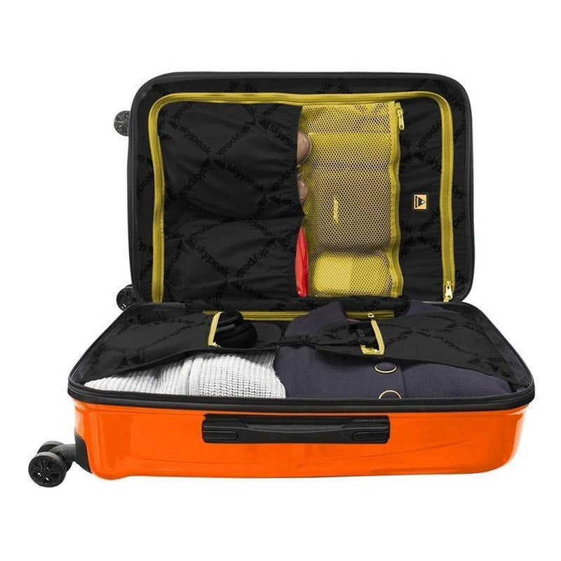Maleta Skypeak Pearl Orange Candado Tsa 20 Pulgadas Rígida