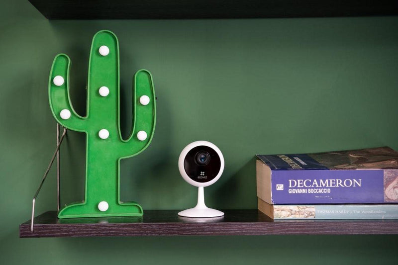 Ezviz Cámara IP Smart WiFi Esférico IR para Interiores C1C, Inalámbrico, 1920 x 1080 Pixeles, Día/No