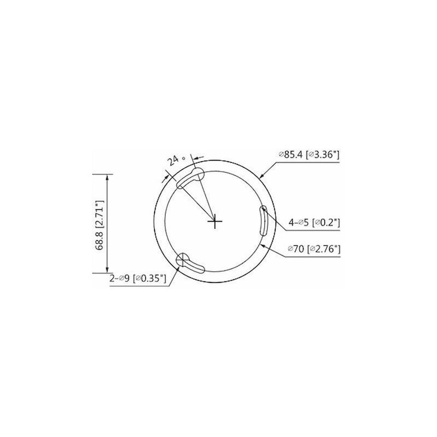 Cámara Dahua Cooper Domo 4mp/lente2.8mm/97°/hac-t1a41n-0280b