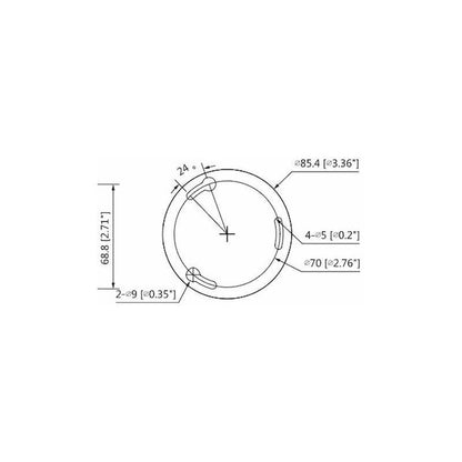 Cámara Dahua Cooper Domo 4mp/lente2.8mm/97°/hac-t1a41n-0280b