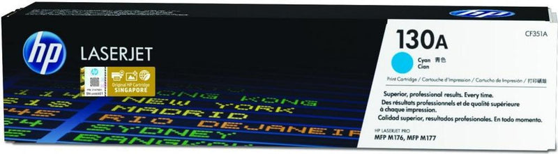 Tóner HP 130A Cyan, 1000 Páginas