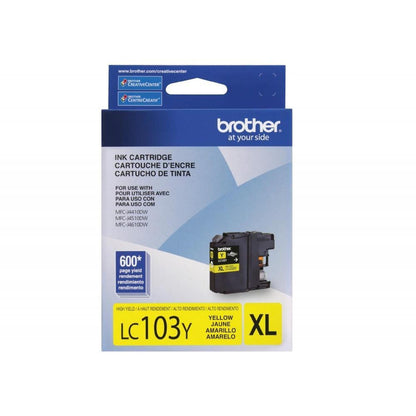 Cartucho Brother LC103Y Amarillo, 600 Páginas