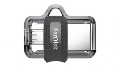 Memoria USB SanDisk Ultra Dual Drive M3.0, 16GB, USB 3.0, Gris