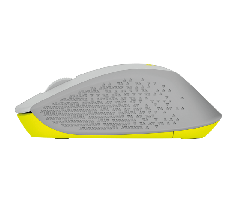 Mouse Logitech Óptico M280,Inalámbrico,1000DPI,Gris/Amarillo