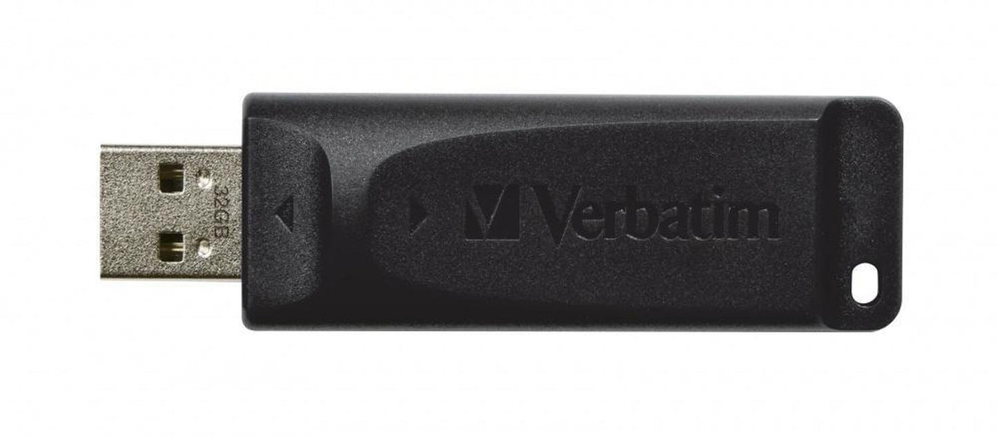 Memoria USB Verbatim Store 'n' Go, 32GB, USB 2.0, Negro