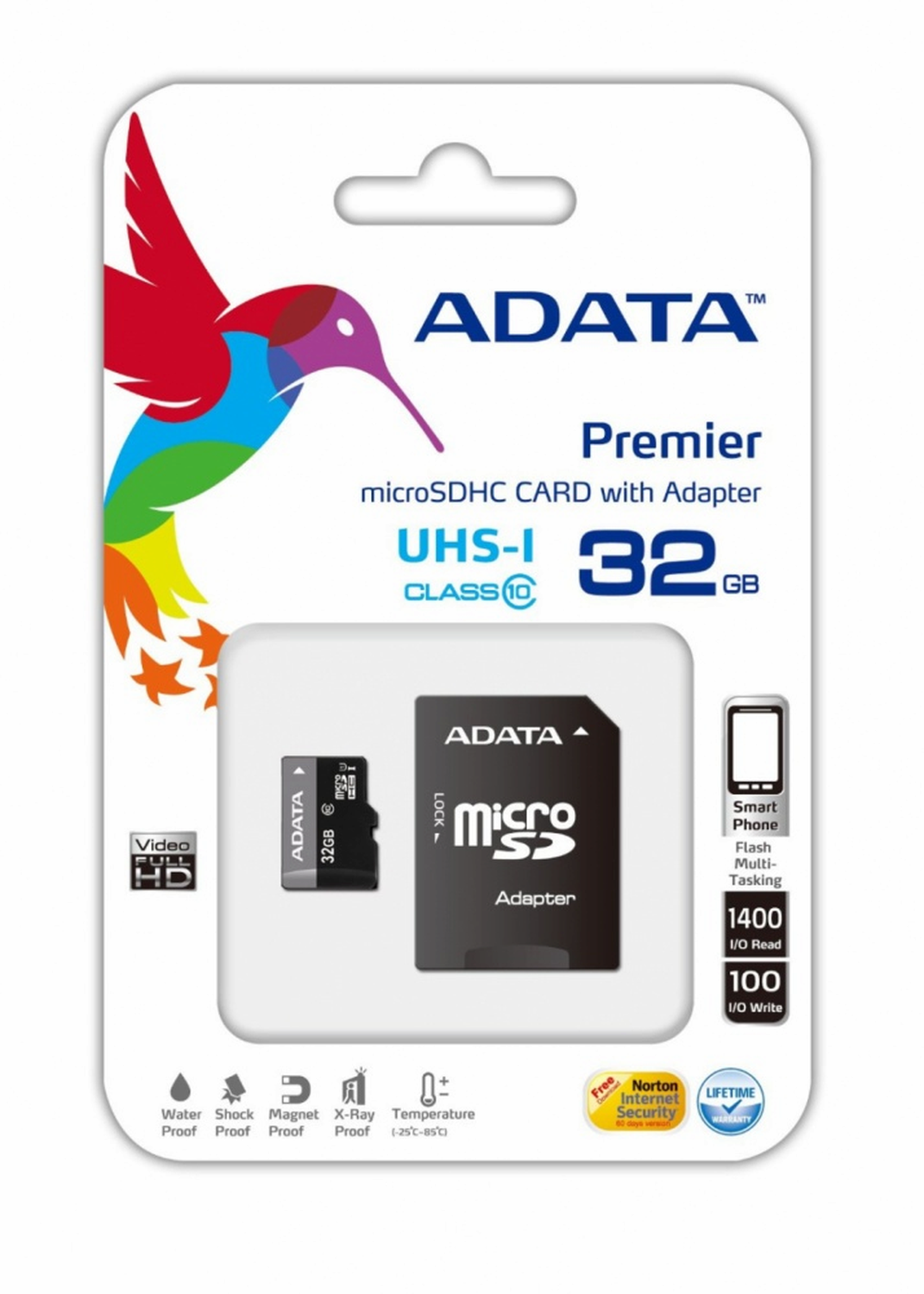 Memoria Flash Adata 32GB microSDHC UHS-I Clase 10 Adaptador