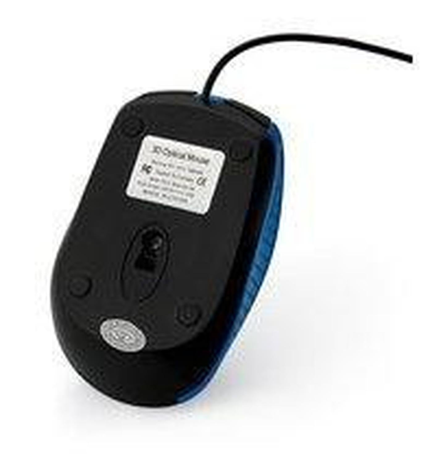 Mouse Verbatim Óptico Bravo, Alámbrico, USB, Negro/Azul