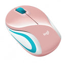Mini Mouse Logitech Óptico M187, Inalámbrico, USB, 1000DPI Rosa
