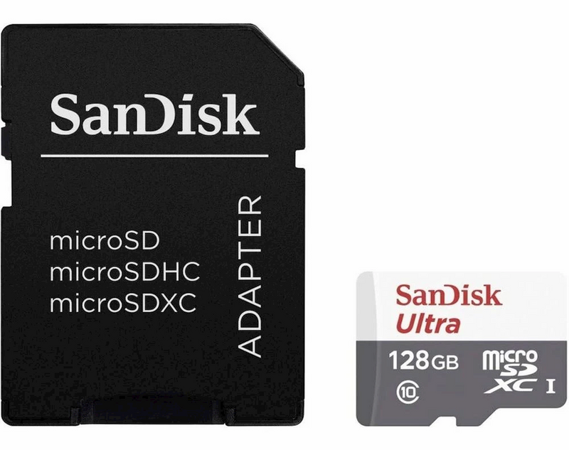 Memoria Flask SanDisk Ultra, 128GB MicroSDXC UHS-I MicroSDXC, con Adaptador